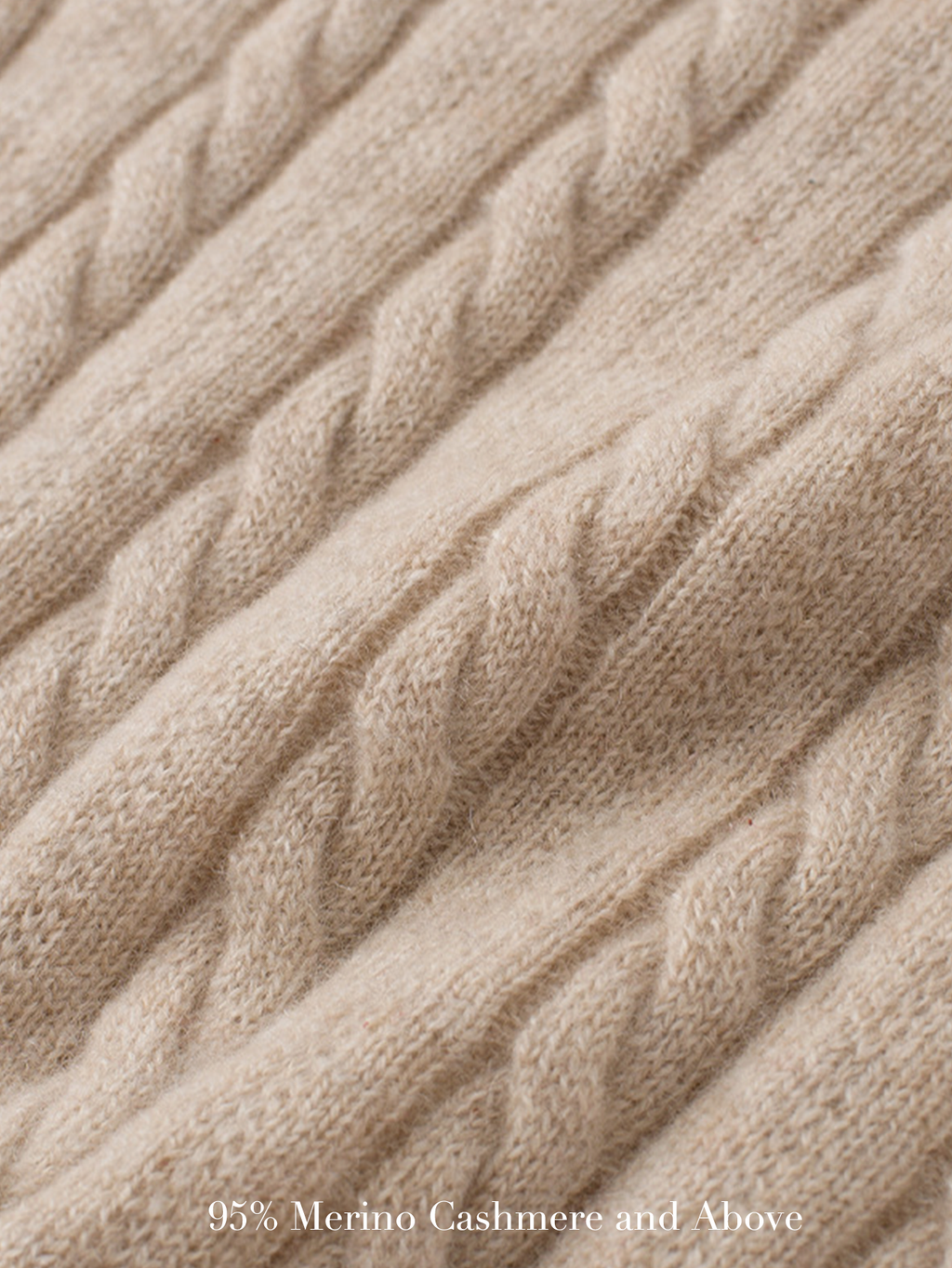 Cable-Knit Cashmere Zip Sweater