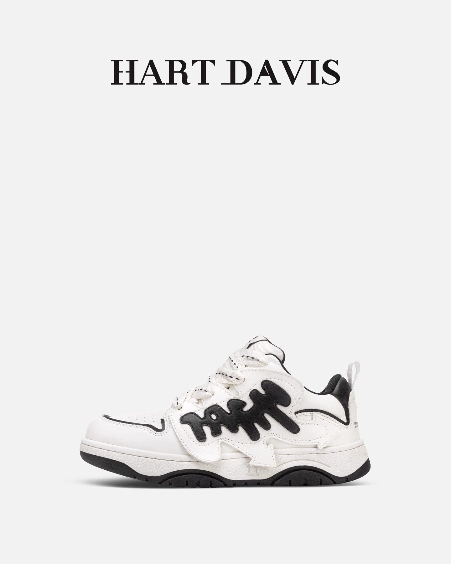 HART DAVIS Rebel skateboard shoes Arcane001-Zhang Jin, black and white bread shoes