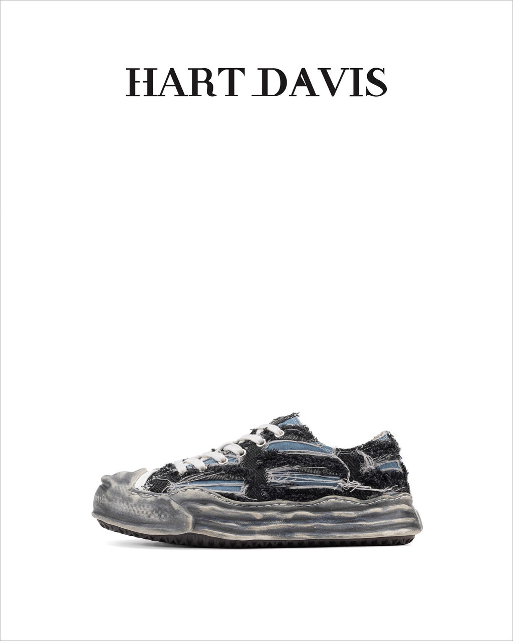 HART DAVIS niche denim canvas shoes beggar dissolving board shoes