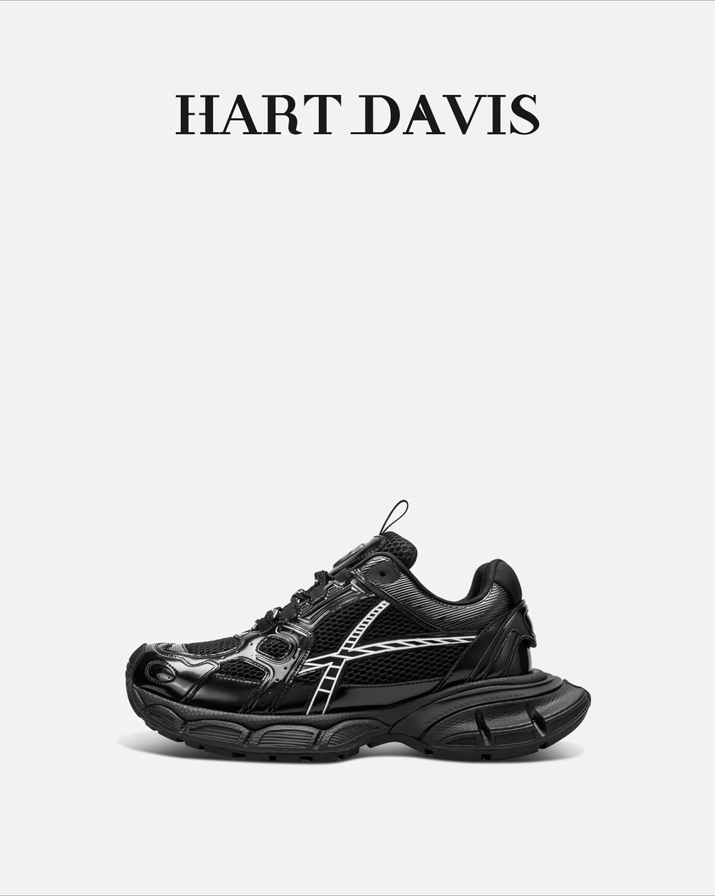 HART DAVIS - Magic Speed X103 - Black Thick-soled Enhancing Daddy Shoes