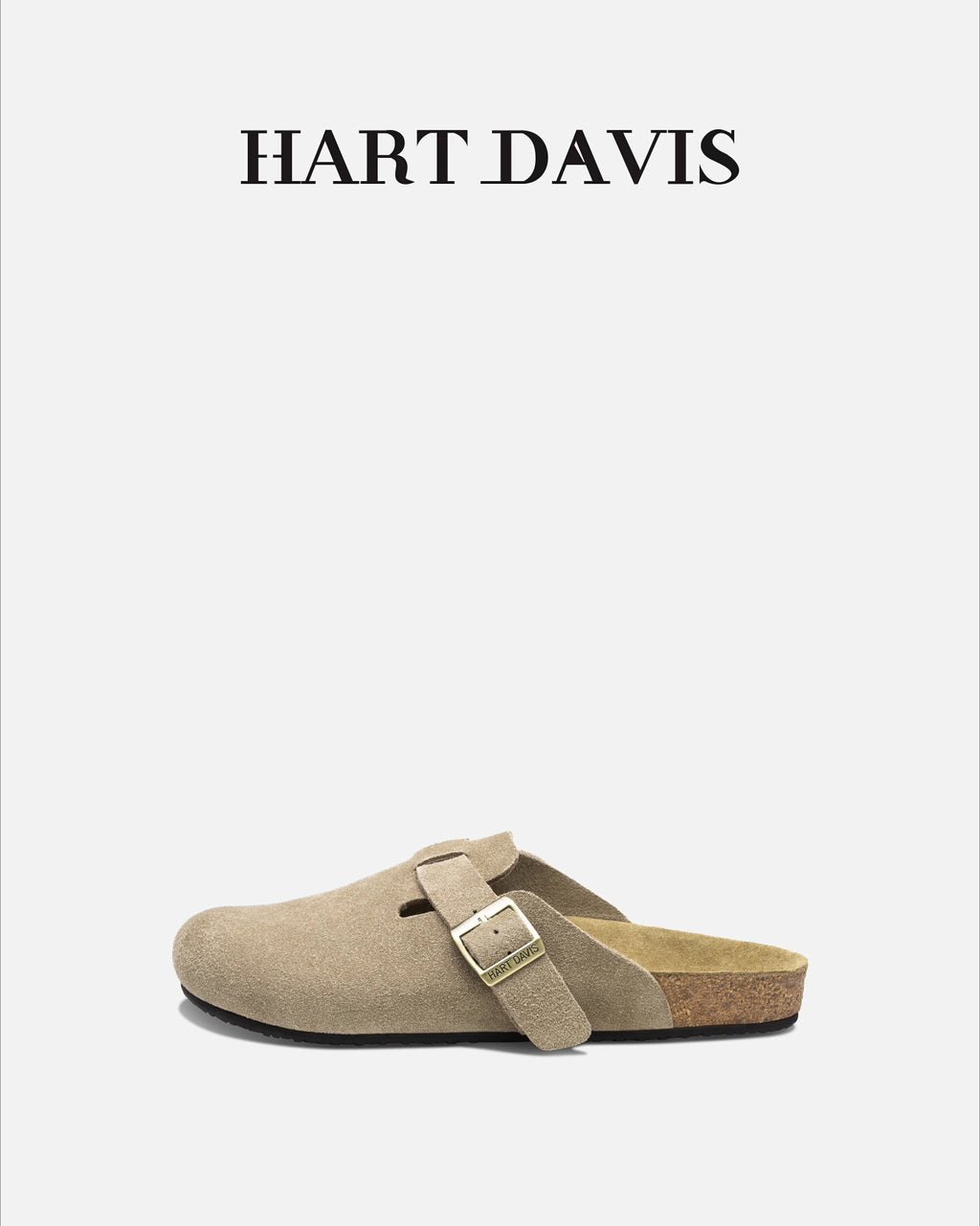 HART DAVIS Birkenstocks men's and women's first-layer beef suede bag head and half slippers outside