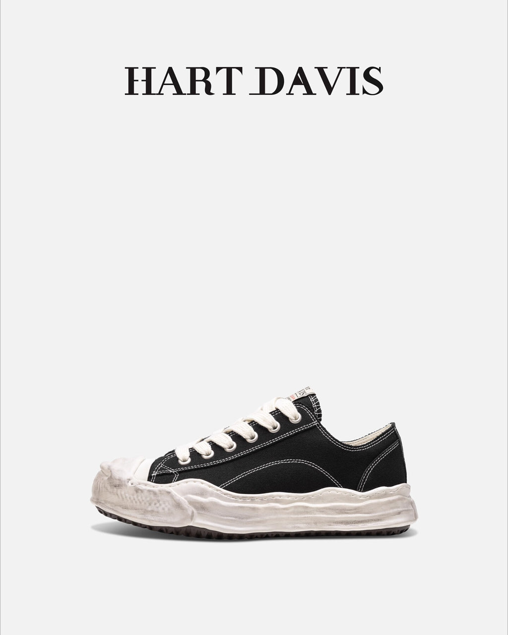 HART DAVIS platform canvas shoes men's and women's dissolving casual board shoes