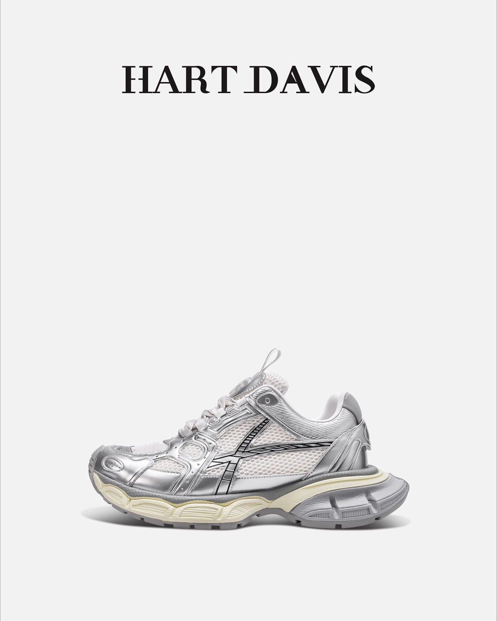 HART DAVIS - Magic Speed X103 - Silver Trendy Platform Daddy Shoes