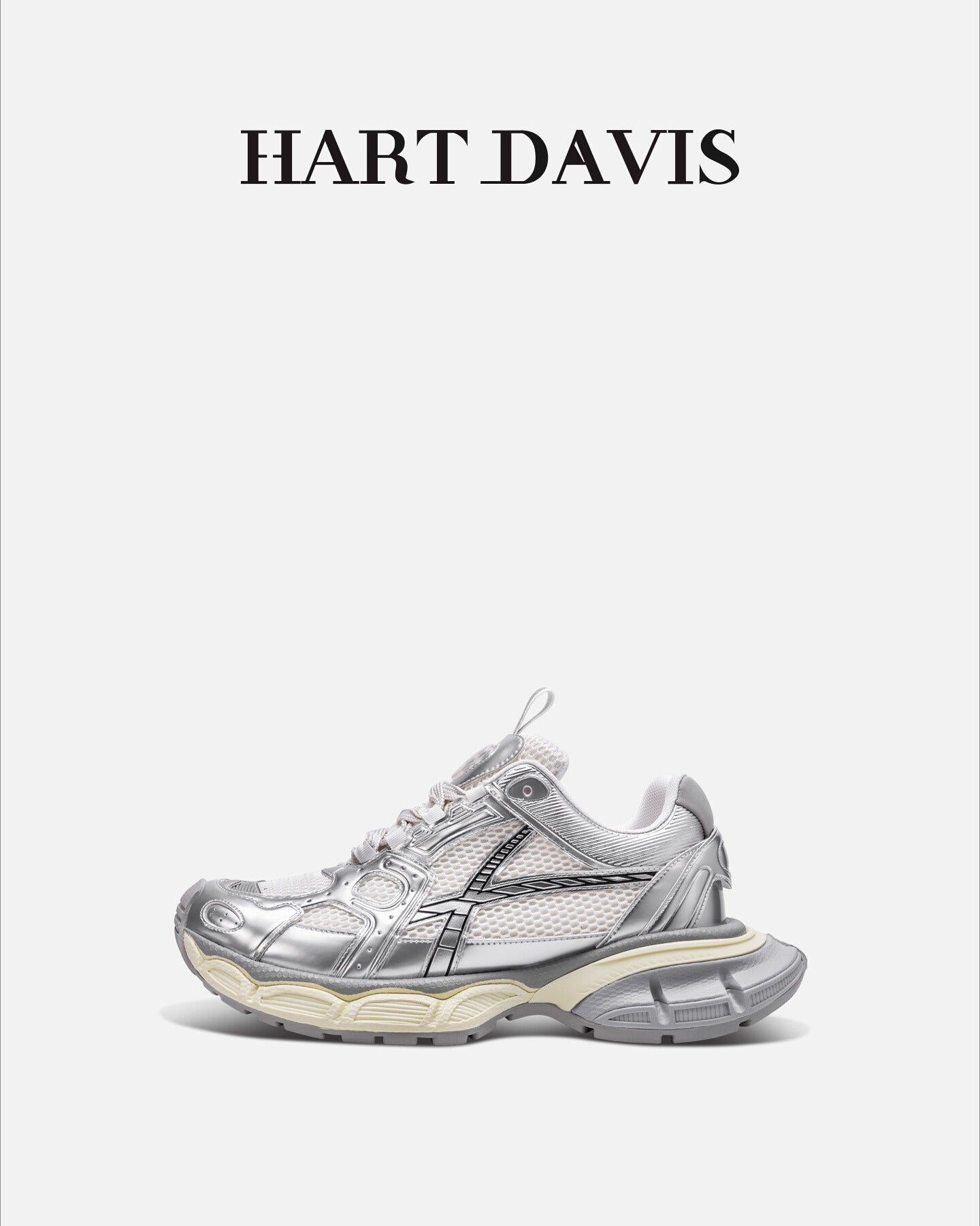 HART DAVIS - Magic Speed X103 - Silver Trendy Platform Daddy Shoes