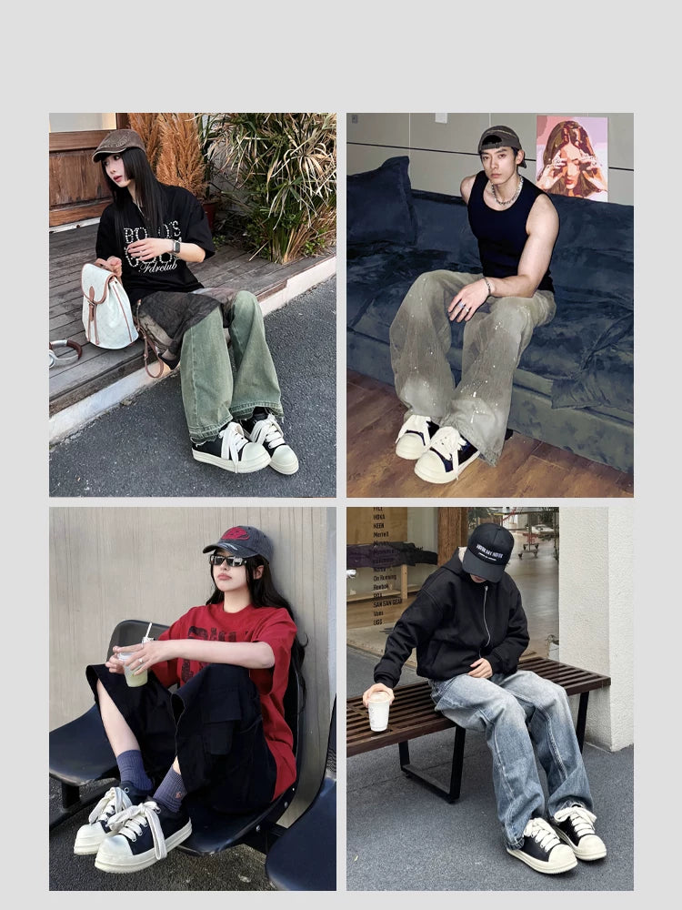 HART DAVIS Big Head Shoes Retro-Old Casual Shoes Board Shoes