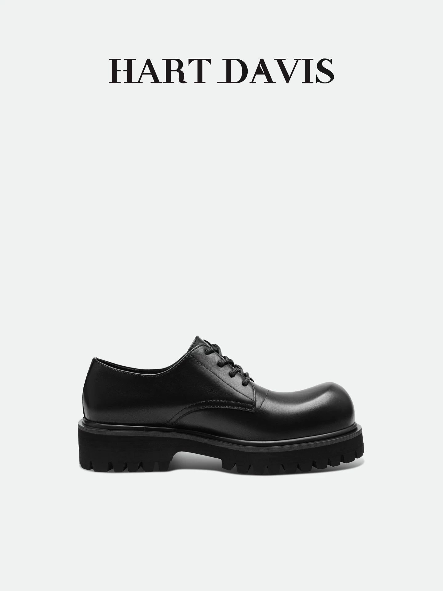 HART DAVIS Derby shoes men's and women's platform big head casual leather shoes