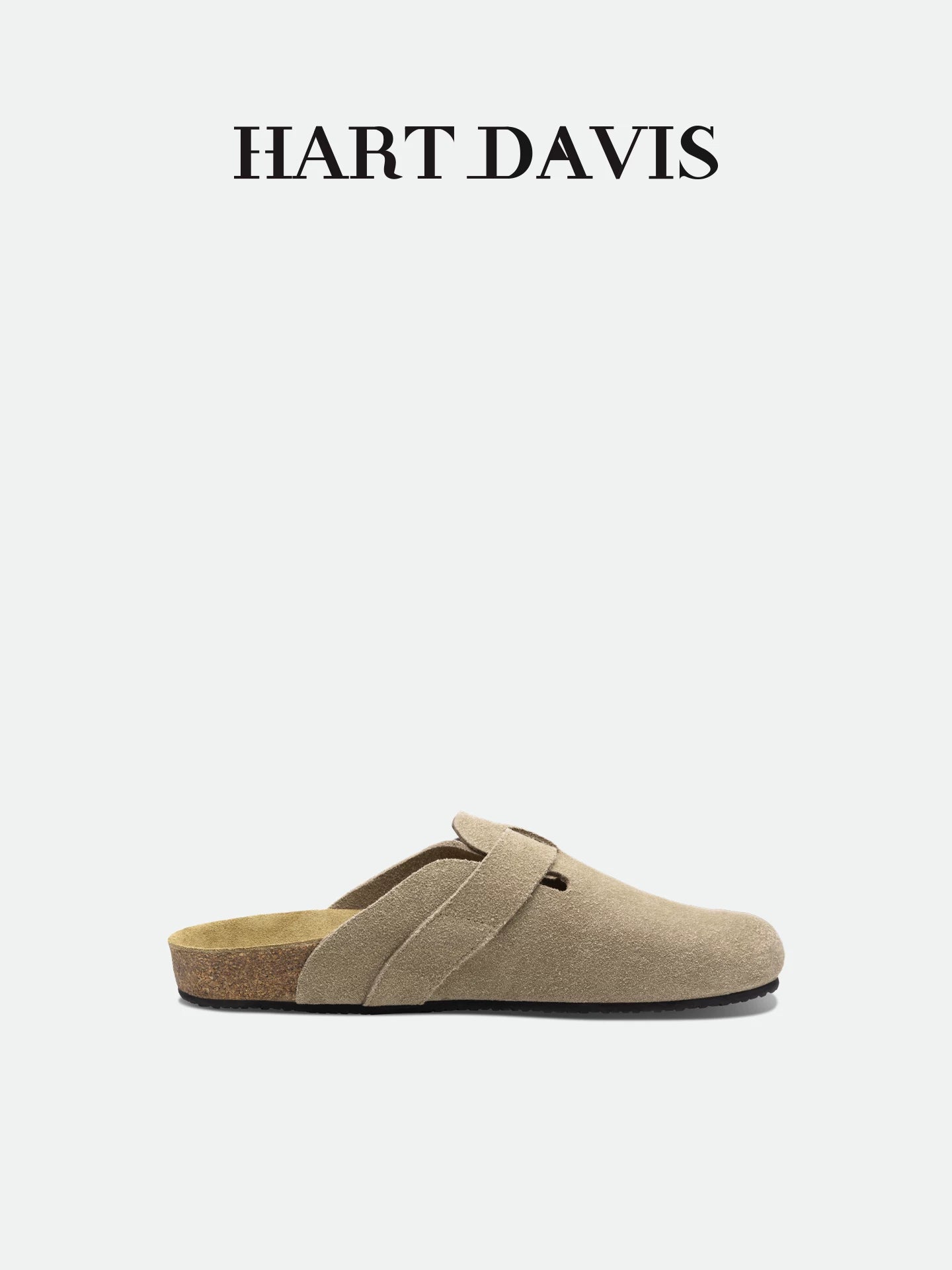 HART DAVIS Birkenstocks men's and women's first-layer beef suede bag head and half slippers outside