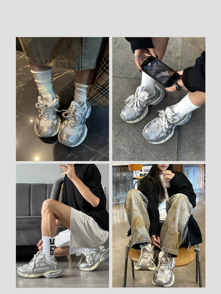 HART DAVIS - Magic Speed X103-Thick-soled heightening old dad shoes