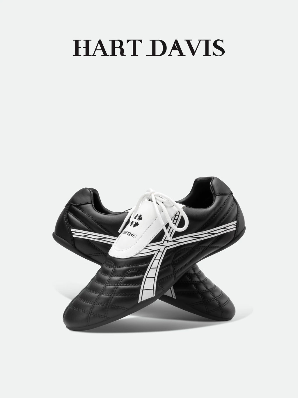 HART DAVIS - Black Front Shadow Thin-soled Shoes Sports and Casual Shoes