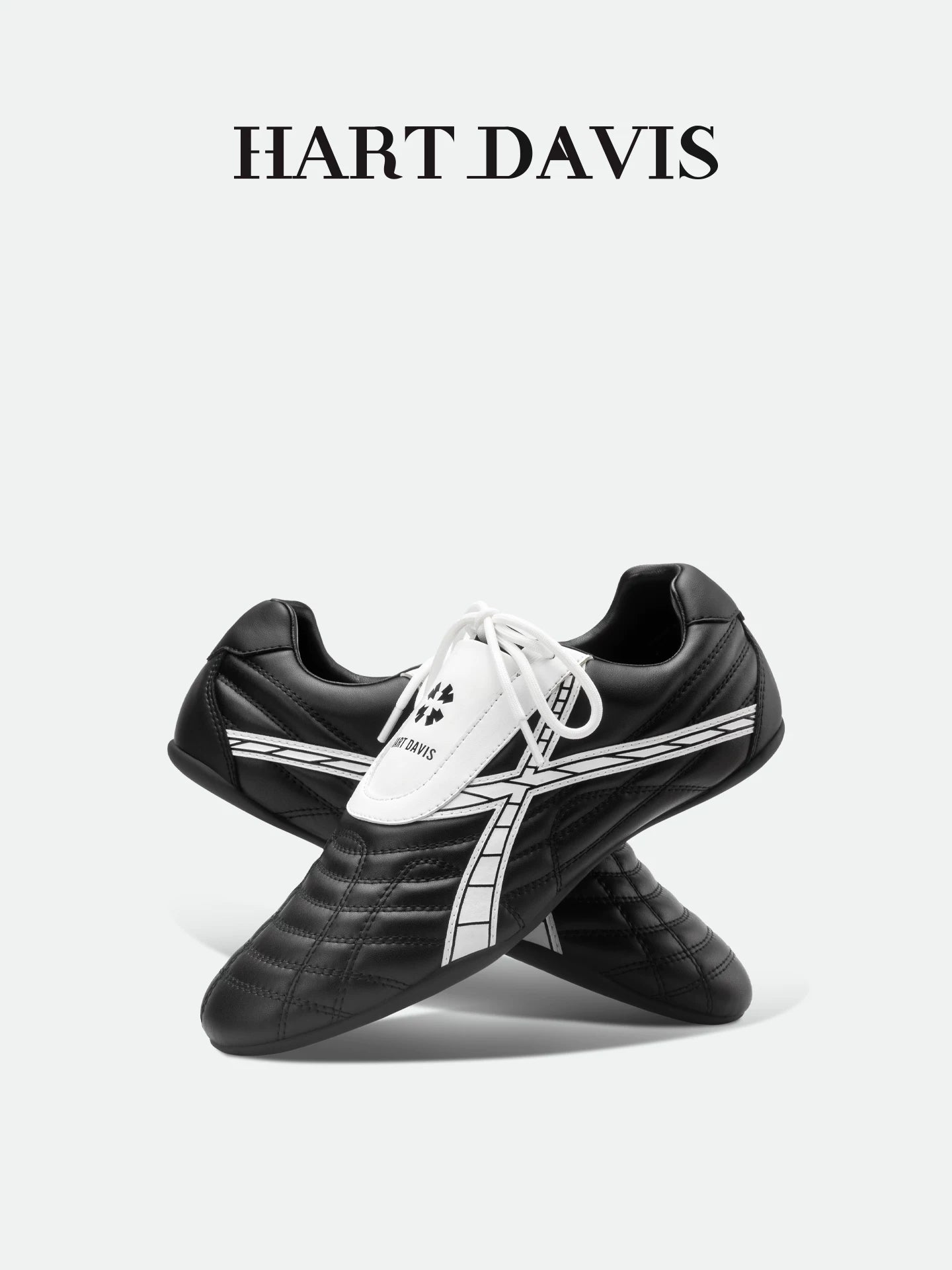 HART DAVIS - Black Front Shadow Thin-soled Shoes Sports and Casual Shoes