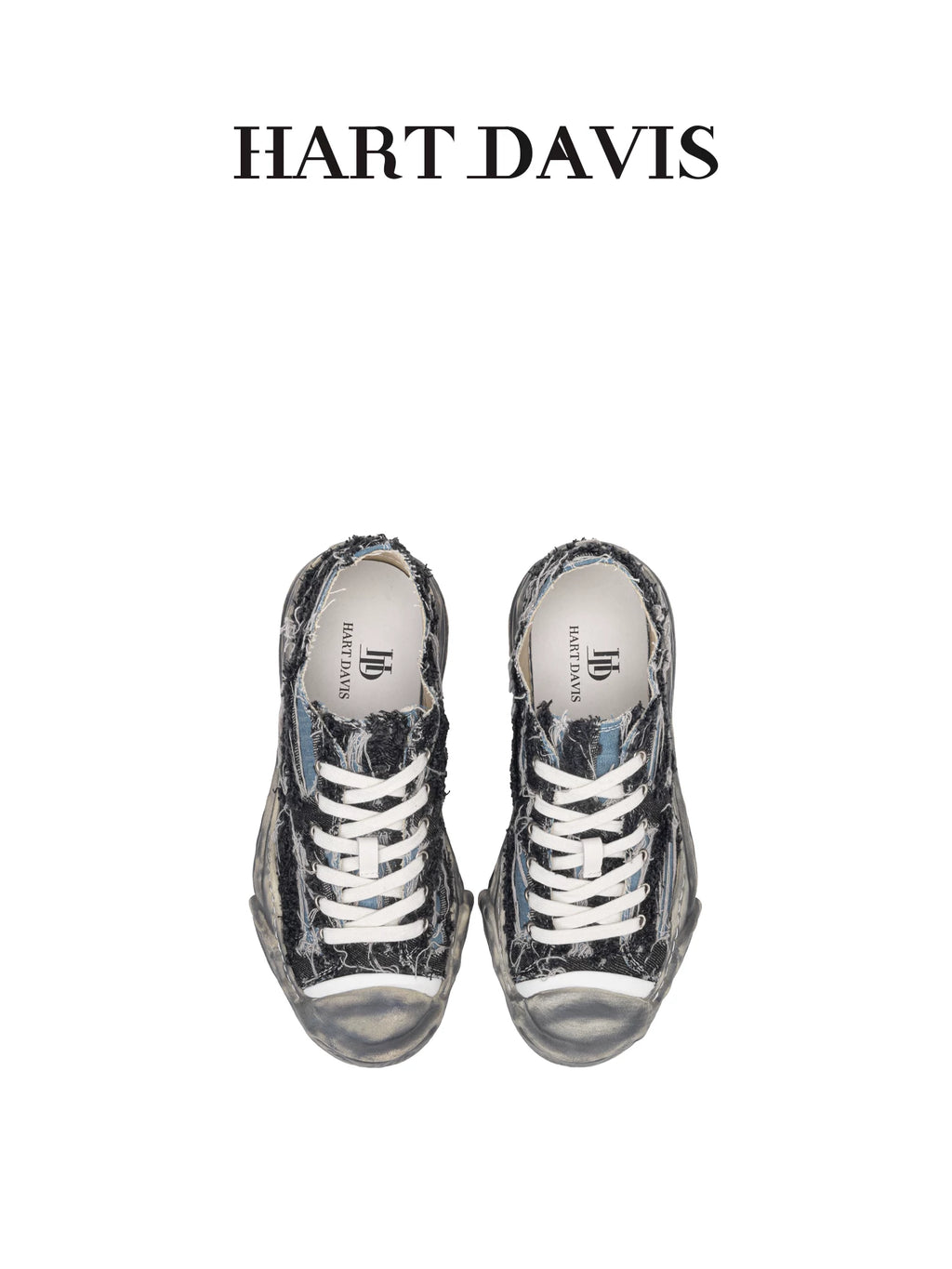HART DAVIS niche denim canvas shoes beggar dissolving board shoes