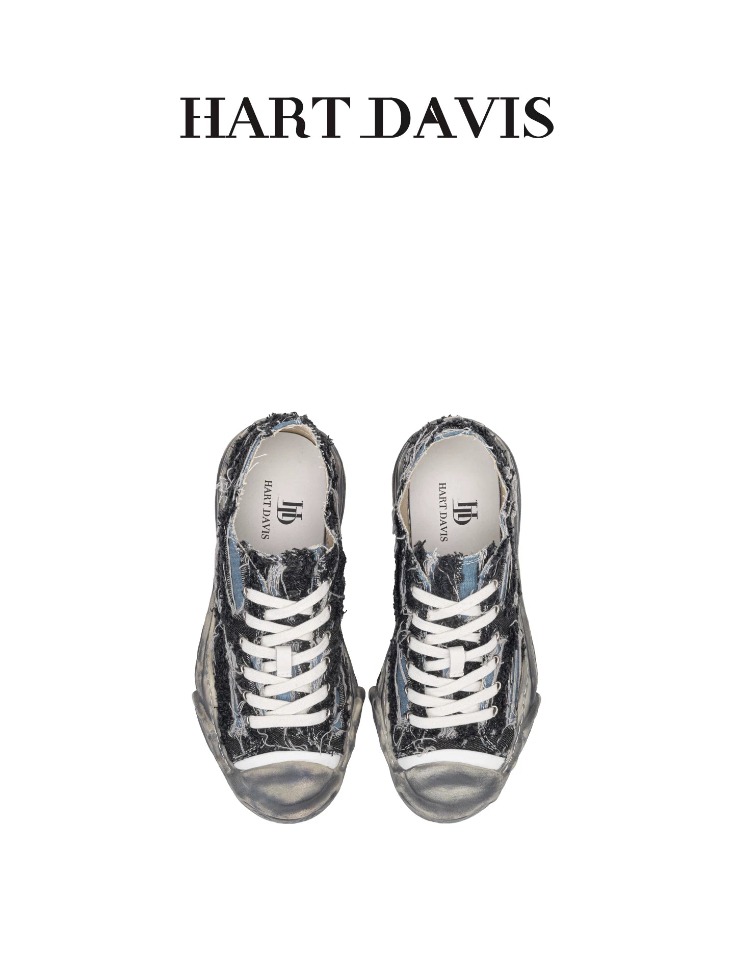 HART DAVIS niche denim canvas shoes beggar dissolving board shoes