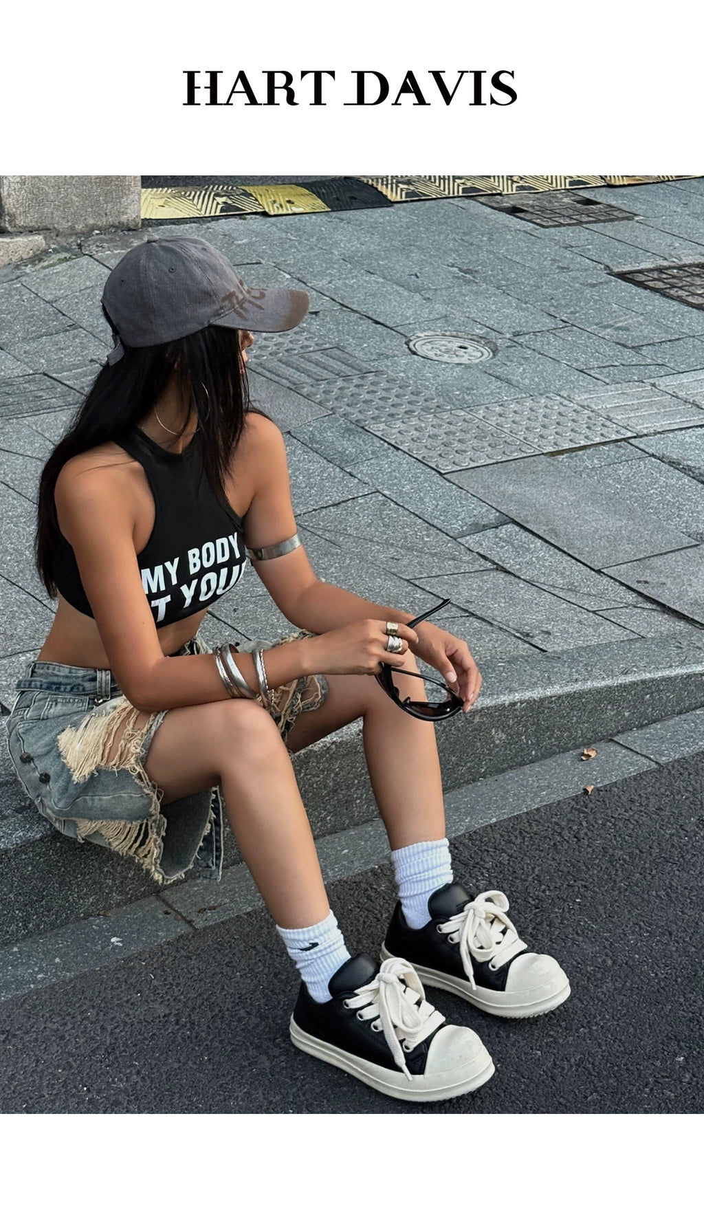 HART DAVIS Fatty Ding RT makes old bread sports and leisure board shoes