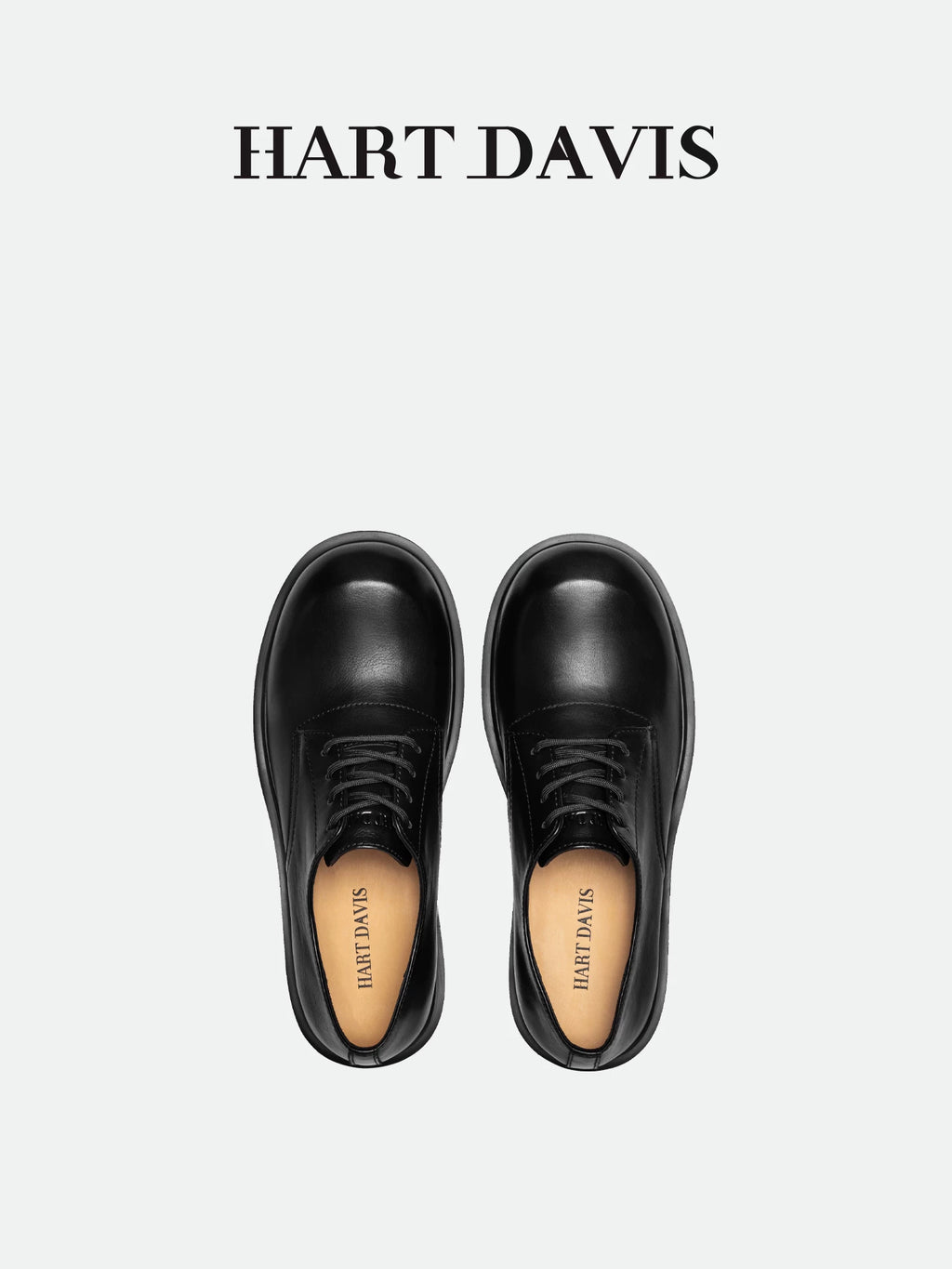 HART DAVIS Derby shoes men's and women's platform big head casual leather shoes