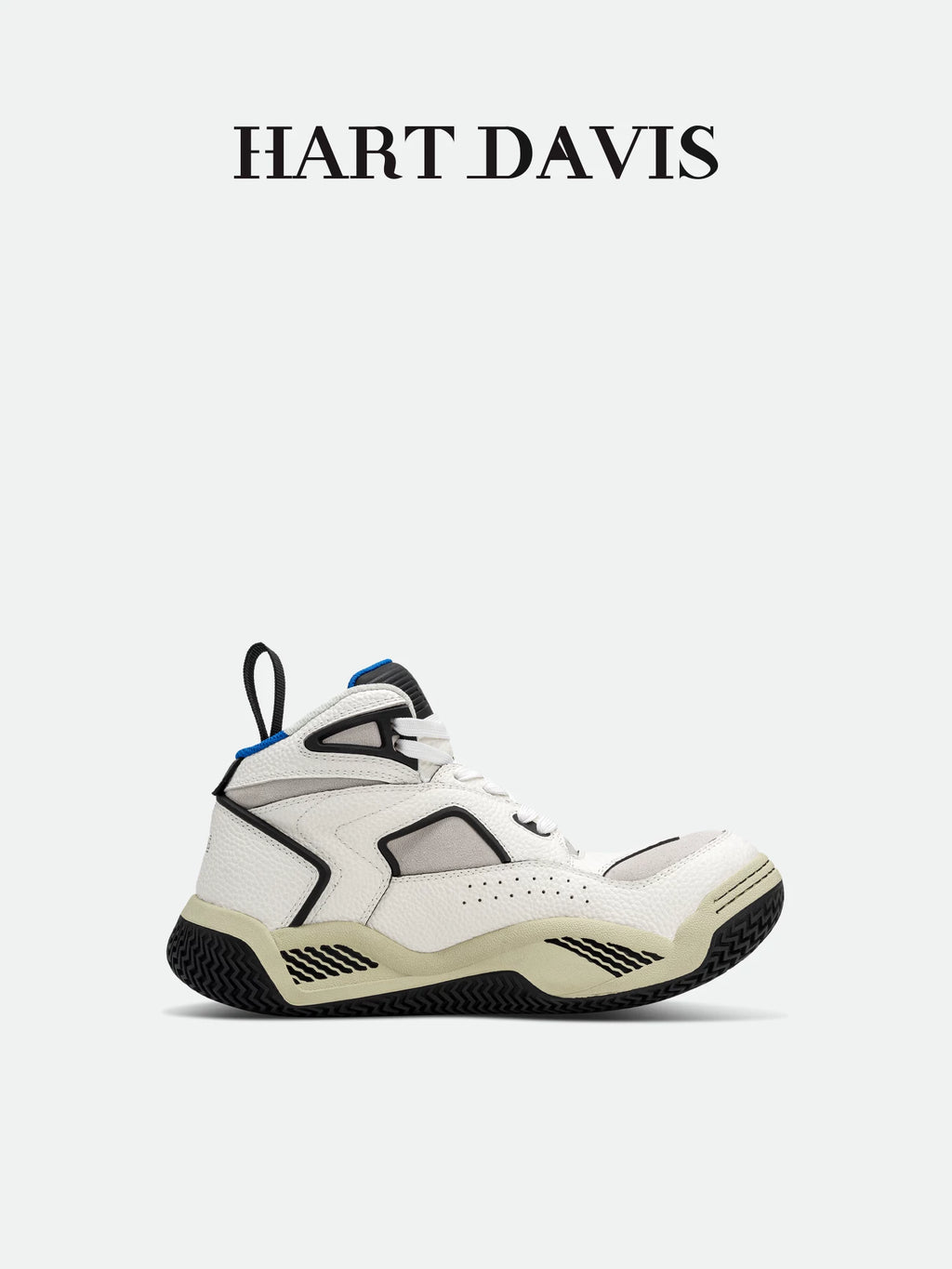 HART DAVIS - Retro Leather Platform Top Basketball Shoes Casual Sneakers