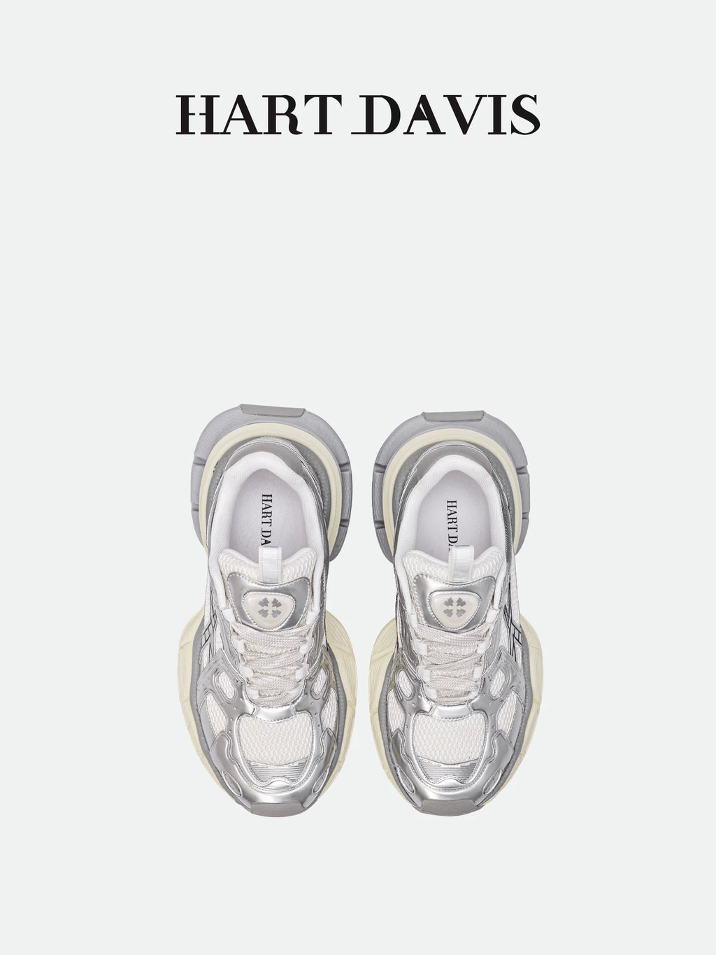 HART DAVIS - Magic Speed X103 - Silver Trendy Platform Daddy Shoes