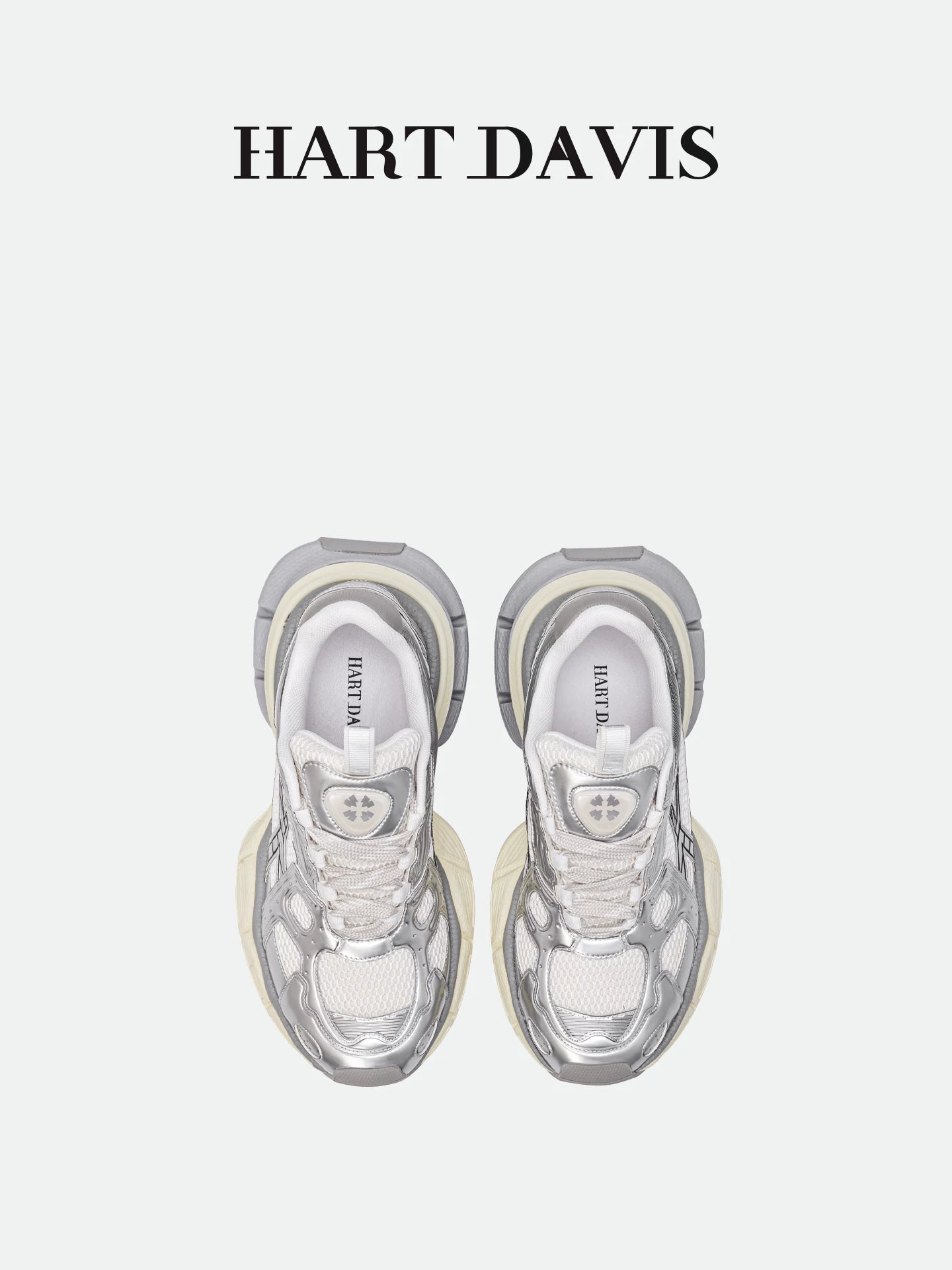 HART DAVIS - Magic Speed X103 - Silver Trendy Platform Daddy Shoes