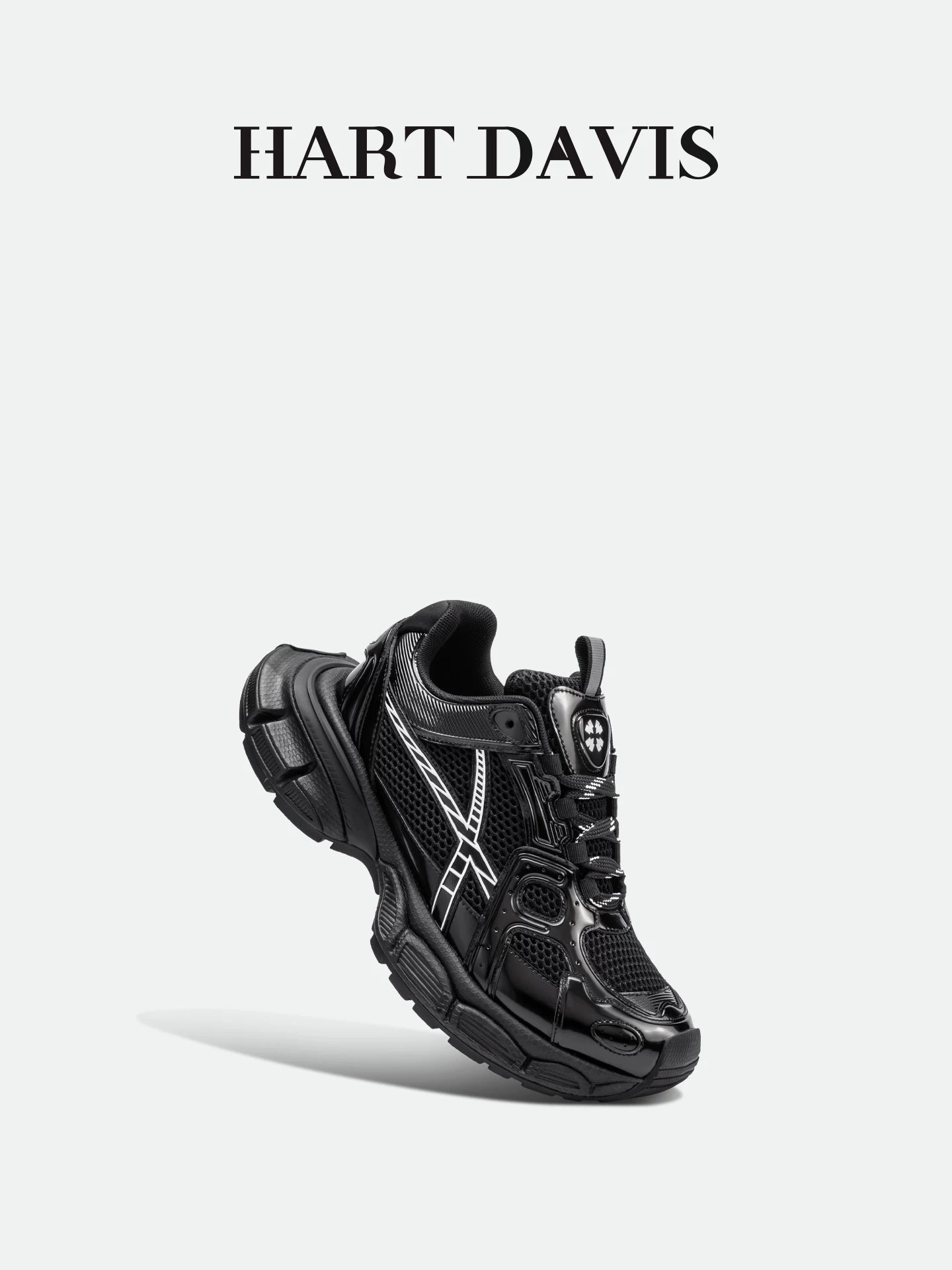 HART DAVIS - Magic Speed X103 - Black Thick-soled Enhancing Daddy Shoes