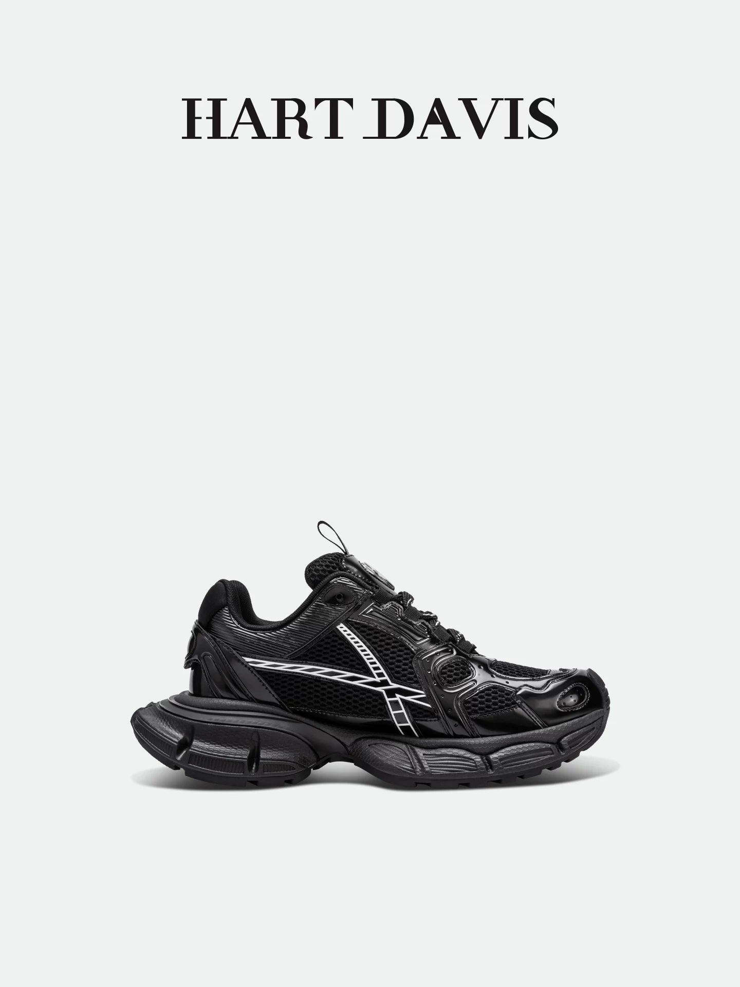 HART DAVIS - Magic Speed X103 - Black Thick-soled Enhancing Daddy Shoes