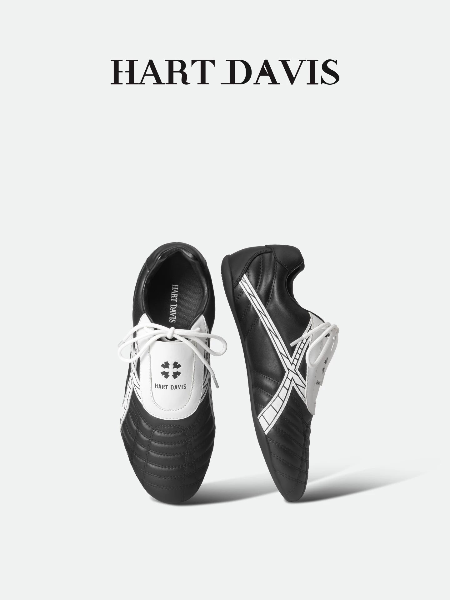 HART DAVIS - Black Front Shadow Thin-soled Shoes Sports and Casual Shoes