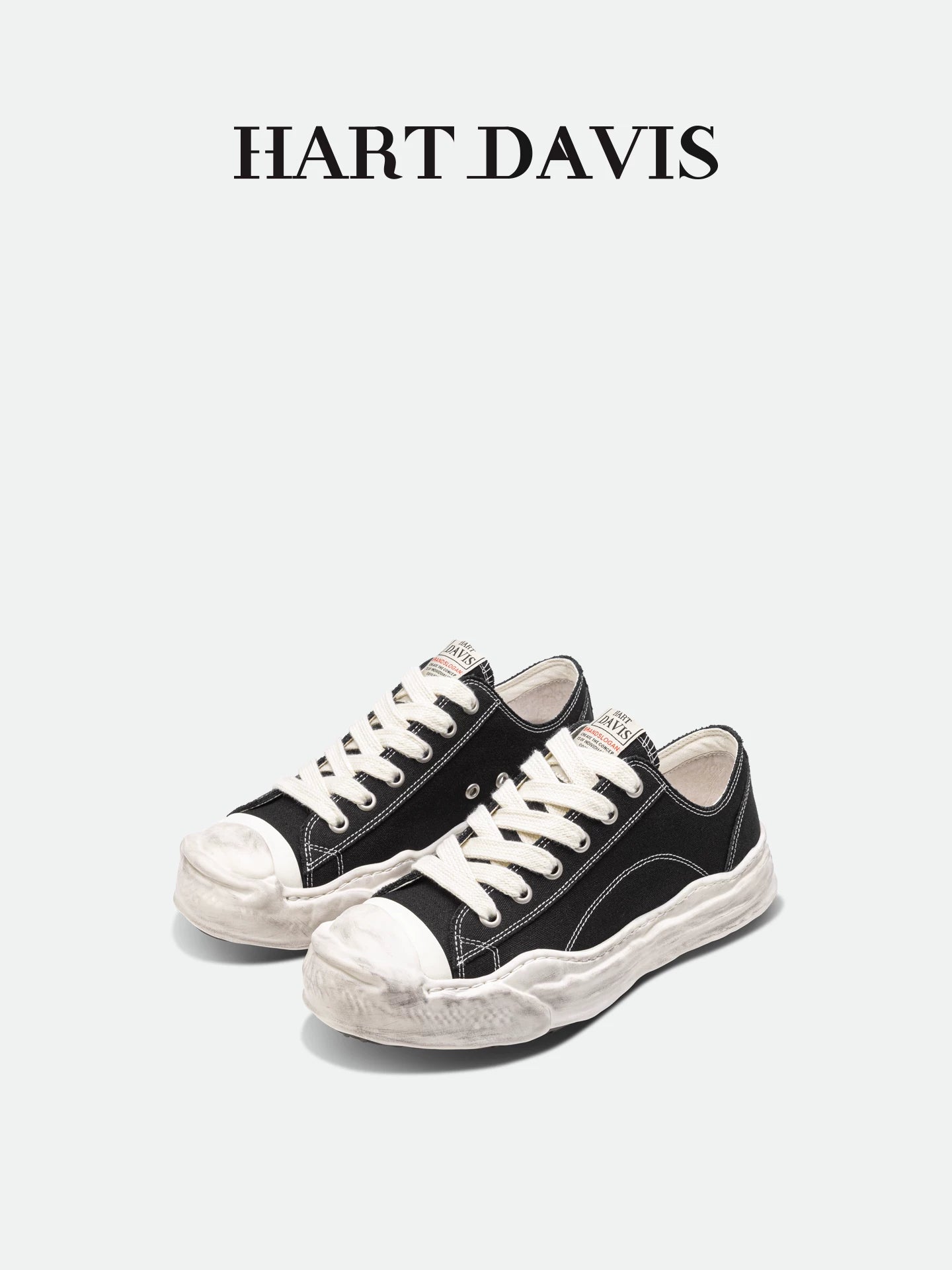 HART DAVIS platform canvas shoes men's and women's dissolving casual board shoes