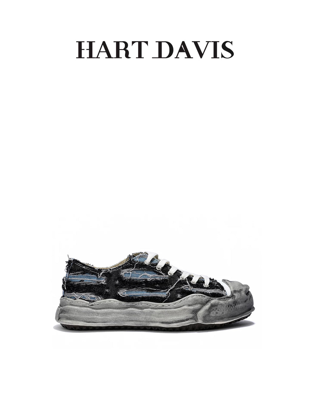 HART DAVIS niche denim canvas shoes beggar dissolving board shoes