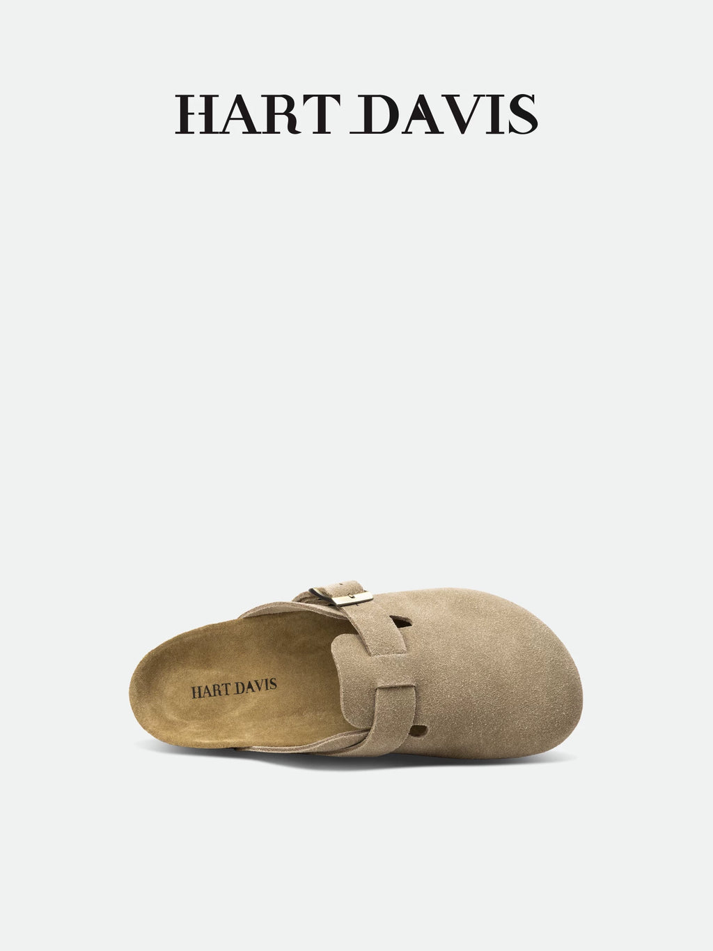 HART DAVIS Birkenstocks men's and women's first-layer beef suede bag head and half slippers outside