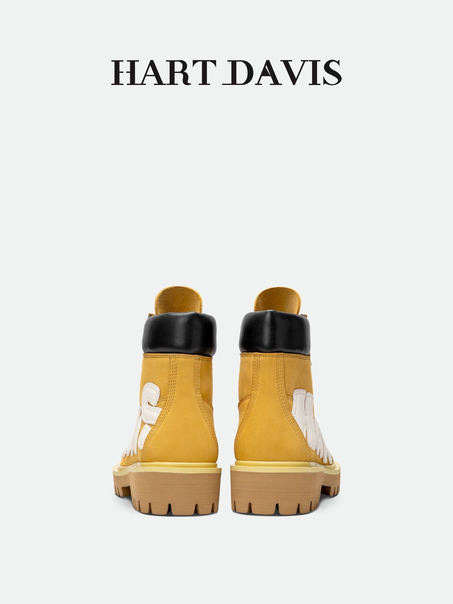 HART DAVIS cowhide Martin short boots autumn and winter thick-soled tooling rhubarb boots men and women the same