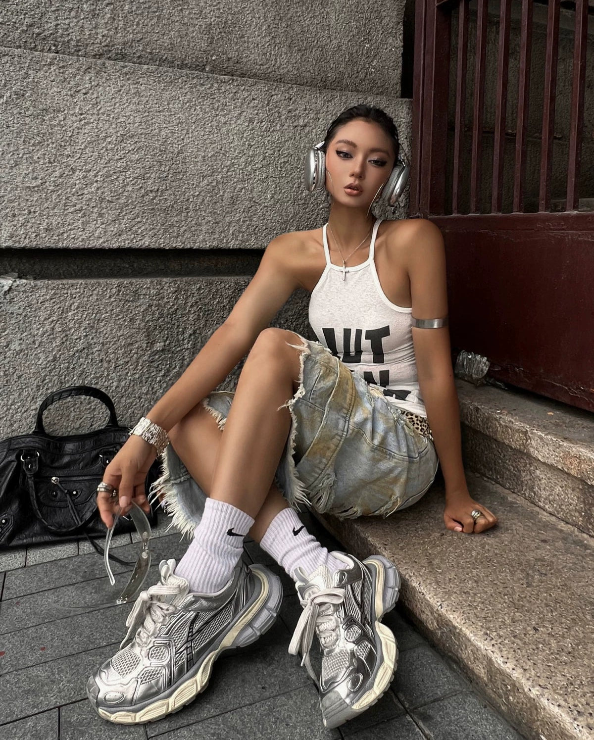 HART DAVIS Magic Speed X103 thick-soled heightening old sports dad shoes