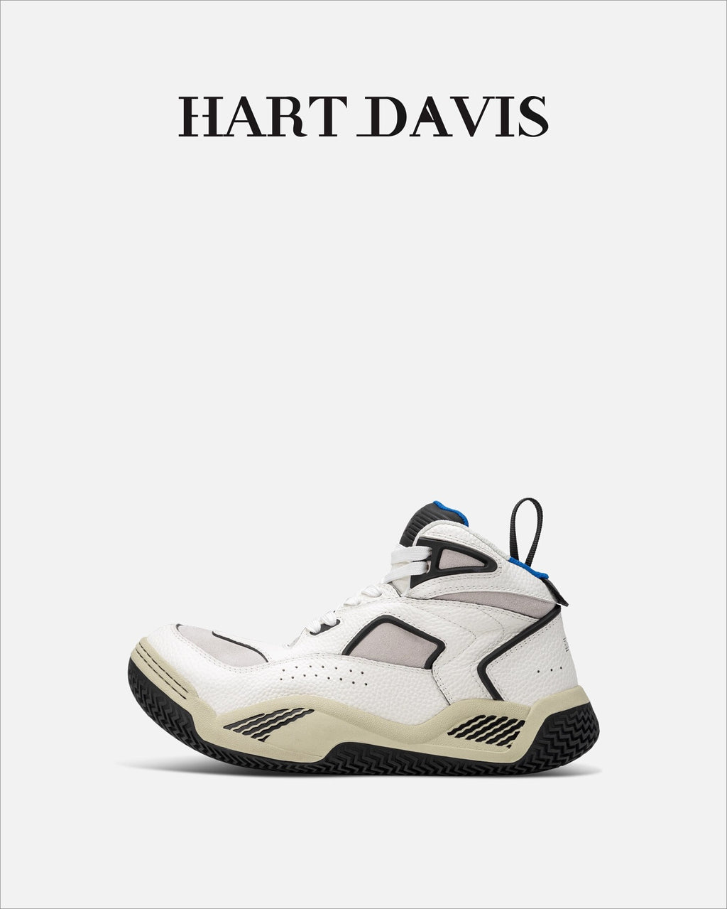 HART DAVIS - Retro Leather Platform Top Basketball Shoes Casual Sneakers