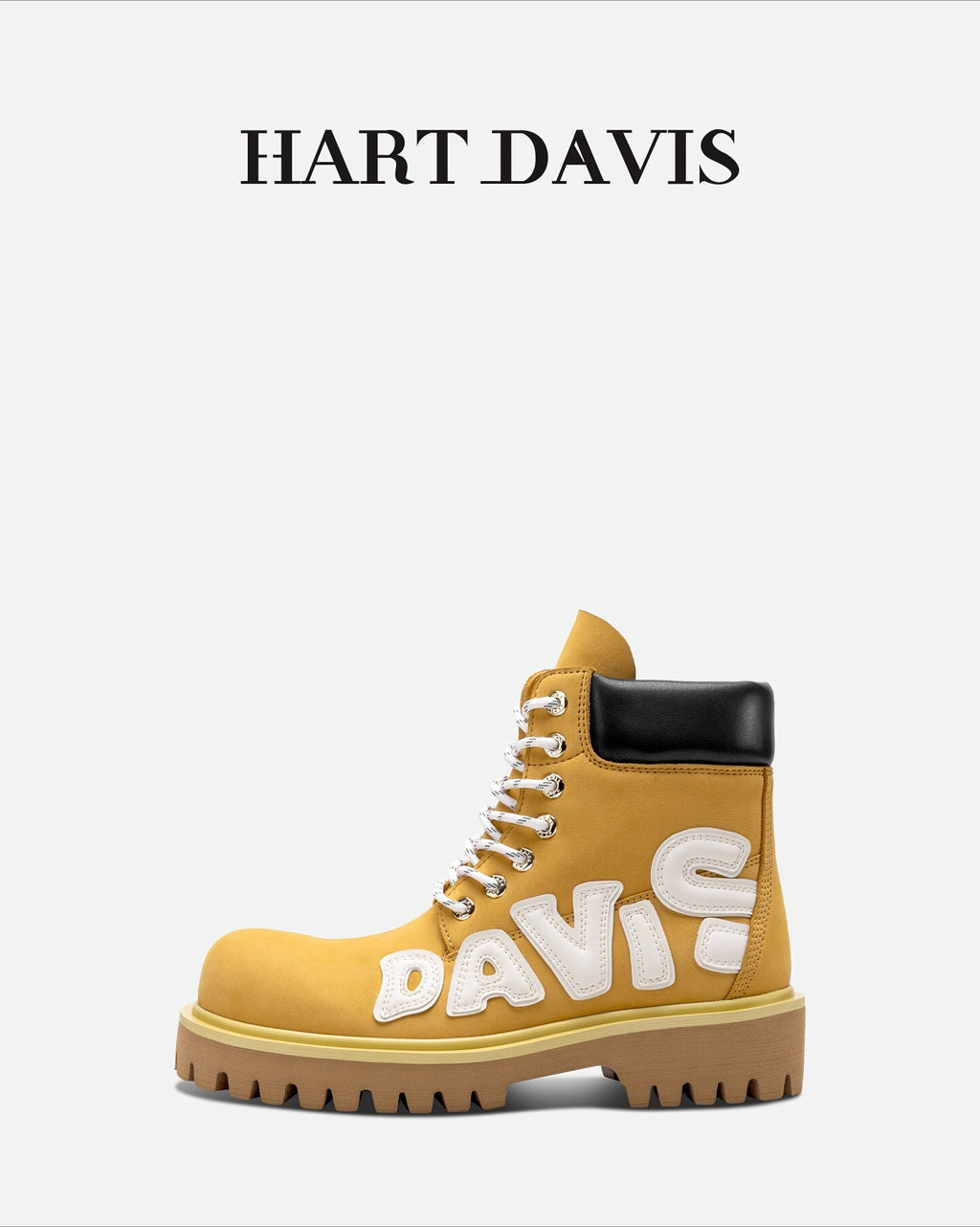 HART DAVIS cowhide Martin short boots autumn and winter thick-soled tooling rhubarb boots men and women the same